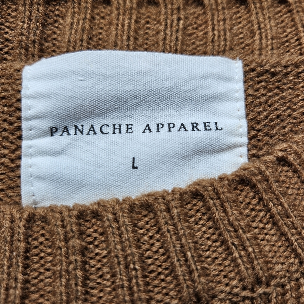 Whiskey Weather Sweater Panache Size Large Brown - Picture 5 of 11